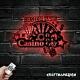 thumbnail image 1 of Craftnamesign Custom Casino Gambling Dice Poker Metal Wall Art LED Light, Custom Casino Name Sign, 1 of 5