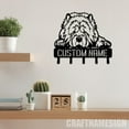 thumbnail image 1 of Craftnamesign Custom Chow Chow Dog Metal Key Holder, Puppy Decorative Key Holder, Metal Coat Rack, 1 of 5