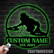 Craftnamesign Custom DJ Disc Jockey Metal, Personalized Disc Jockey Name Sign