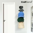 thumbnail image 1 of Craftnamesign Custom DJ Metal Hat Rack, Cap Holder For Wall, Man Cave Decor, Gift For Him, 1 of 4
