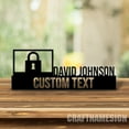 thumbnail image 1 of Craftnamesign Custom Detective Desk Name Plate, Investigator Metal Nameplate, Detective Office Sign, 1 of 5