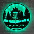 thumbnail image 1 of Craftnamesign Custom Disc Golf Player Metal LED Light, Personalized Disc Golfer Name Sign Decor, 1 of 5