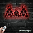 thumbnail image 1 of Craftnamesign Custom Family Snowmobile Metal Sign LED Light, Snowmobile Sign, Snowmobile Wall Decor, 1 of 5