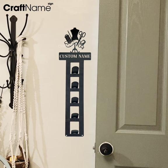 Craftnamesign Custom Fashion Designer Metal Hat Rack Wall Decor, Cap Rack Organizer, Gift For Her