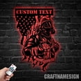thumbnail image 1 of Craftnamesign Custom Firefighter Metal Wall Art LED Light, Firefighter Sign, Firefighter Gifts, 1 of 5