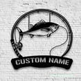 thumbnail image 1 of Craftnamesign Custom Albacore Fishing Metal Wall Art LED Light, Custom Fisherman Name Sign, 1 of 5