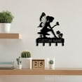 thumbnail image 1 of Craftnamesign Custom Flying Fairy Metal Key Holder, Key Fairy Lovers Key Holder, Metal Coat Rack, 1 of 5