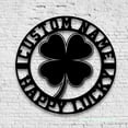 thumbnail image 1 of Craftnamesign Custom Four Leaf Clover Metal Sign Led Light, St Patricks Day Sign, Shamrock Lucky, 1 of 5