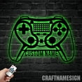 thumbnail image 1 of Craftnamesign Custom Game Controller Metal Art, Custom Name Sign Home Decor, 1 of 5