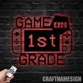 thumbnail image 1 of Craftnamesign Custom Game On Metal Wall Art LED Light, Custom Gamer Name Sign, Game Room LED Decor, 1 of 5