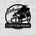 thumbnail image 1 of Craftnamesign Custom Musical Note Piano Player Metal Wall Art LED Light, Custom Pianist Name Sign, 1 of 5
