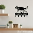thumbnail image 1 of Craftnamesign Custom German Shepherd Dog Metal Key Holder, Decorative Key Holder, Metal Coat Rack, 1 of 5