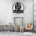 thumbnail image 1 of Craftnamesign Custom German Wirehaired Pointer Metal Sign LED Light, GWP Dog Sign, Dog Metal Sign, 1 of 5