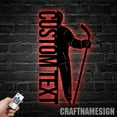 thumbnail image 1 of Craftnamesign Custom Girl Hockey Metal Sign, Custom Hockey Player Name Sign, Hockey Wall Decor, 1 of 5