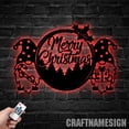 thumbnail image 1 of Craftnamesign Custom Gnome Christmas Metal Wall Art Led Light, Personalized Gnome Xmas Metal Sign, 1 of 5