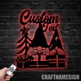 thumbnail image 1 of Craftnamesign Custom Gnome Metal Wall Art LED Light, Gnome Lover Name Sign, Christmas Decor, 1 of 5