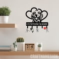thumbnail image 1 of Craftnamesign Custom Golden Retriever Metal Key Holder, Puppy Decor Key Holder, Metal Coat Rack, 1 of 5