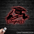 thumbnail image 1 of Craftnamesign Custom Graduation Metal LED Light, Custom Name Sign, Graduation Decor, Memorable Gift, 1 of 5