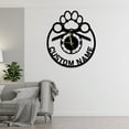 thumbnail image 1 of Craftnamesign Custom Grooming Metal Wall Clock For Pet Store Shop Grooming Wall Decor, 1 of 4
