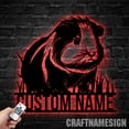 thumbnail image 1 of Craftnamesign Custom Guinea Pig Metal Wall Art LED Light, Guinea Pig Sign, Guinea Pig Decor, 1 of 5