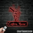 thumbnail image 1 of Craftnamesign Custom Hair Salon Metal Sign LED Light, Hair Hustler Name Sign, Hairdresser Gifts, 1 of 5