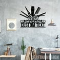 thumbnail image 1 of Craftnamesign Custom Hair Salon Tools Metal Wall Art LED Light, Custom Beauty Salon Name Sign, 1 of 5