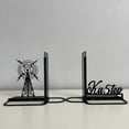 thumbnail image 1 of Craftnamesign Custom Ham Radio Metal Bookends, Ham Radio Bookshelf Decor, Book Stand, 1 of 4
