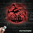 thumbnail image 1 of Craftnamesign Custom Helicopter Mountain Metal Sign LED Light, Helicopter Sign, Helicopter Decor, 1 of 5