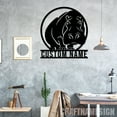 thumbnail image 1 of Craftnamesign Custom Hippo Metal Wall Art LED Light, Custom Hippo Name Sign, Hippopotamus Sign, 1 of 5
