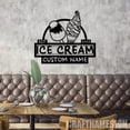 thumbnail image 1 of Craftnamesign Custom Ice Cream Shop Metal Sign LED Light, Ice Cream Store Decor, Ice Cream Sign, 1 of 5