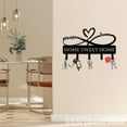 thumbnail image 1 of Craftnamesign Custom Infinity Heart Metal Key Holder, Metal Coat Rack, Metal Key Hanger, 1 of 5