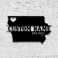 thumbnail image 1 of Craftnamesign Custom Iowa Map Metal Wall Art LED Sign, Custom Iowa State Name Sign Home Decor, 1 of 5