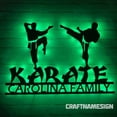thumbnail image 1 of Craftnamesign Custom Karate Martial Arts Metal Sign LED Light, Karate Sign, Karate Decor, 1 of 5
