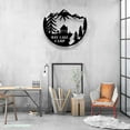 thumbnail image 1 of Craftnamesign Custom Lake Camp Metal Wall Art LED Light, Camping Metal Sign, Camping Wall Decor, 1 of 5