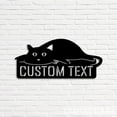 thumbnail image 1 of Craftnamesign Custom Lazy Cat Metal Sign LED Light, Cute Kitten Metal Sign, Funny Cat Wall Art, 1 of 5