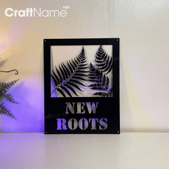 Craftnamesign Custom Leaves Metal Address Sign, House Number Hanging ...