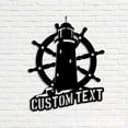 thumbnail image 1 of Craftnamesign Custom Lighthouse Metal Wall Art LED Light, Custom Light House Name Sign, 1 of 5
