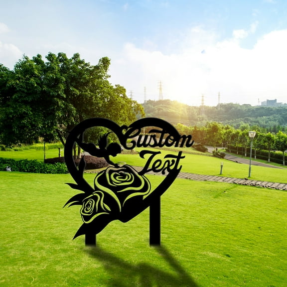 Craftnamesign Custom Memorial Grave Markers Garden Stake, Cemetery Outdoors Yard Garden