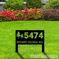 thumbnail image 1 of Craftnamesign Custom Metal Adress Sign With Stakes, Home Address Sign, Metal Yard Decor, 1 of 4