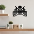 thumbnail image 1 of Craftnamesign Custom Metal Hockey Medal Hanger Wall Art, Hockey Player Medal Display Awards Sign, 1 of 5