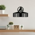 thumbnail image 1 of Craftnamesign Custom Metal Raven Medal Hanger Wall Art Led Light, Crow Moon Medal Holder, 1 of 5