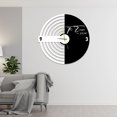 thumbnail image 1 of Craftnamesign Custom Mid Century Modern Wall Art Clock, Boho Metal Home Wall Decor, 1 of 4