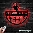 thumbnail image 1 of Craftnamesign Custom Modern Dance Metal Wall Art, Personalized Girls Ballet Dancing Name Sign, 1 of 5