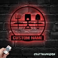 thumbnail image 1 of Craftnamesign Custom Gardening Tool Metal Wall Art LED Light, Custom Farming Name Sign Home Decor, 1 of 5