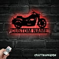thumbnail image 1 of Craftnamesign Custom Motocross Metal Sign LED Light, Motorcycle Sign, Motorcycle Wall Decor, 1 of 5