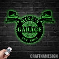 thumbnail image 1 of Craftnamesign Custom Motorcycle Garage Metal, Personalized Classic Motorcycle Name Sign, 1 of 4
