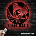 thumbnail image 1 of Craftnamesign Custom Mountain Bike Metal Wall Art LED Light, Custom Bicycle MTB Home Decor, 1 of 5