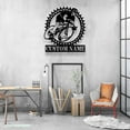 thumbnail image 1 of Craftnamesign Custom Mountain Bike Metal Wall Art LED Light, Custom Biker MTB Name Sign, 1 of 5