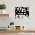 thumbnail image 1 of Craftnamesign Custom Mountain Range Summit Metal Key Holder, Mountain Coat Rack, Metal Key Hanger, 1 of 5