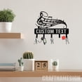 thumbnail image 1 of Craftnamesign Custom Music Metal Key Holder, Musical Notes Decorative, Music Metal Key Hanger, 1 of 5